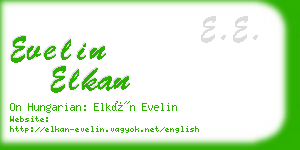 evelin elkan business card